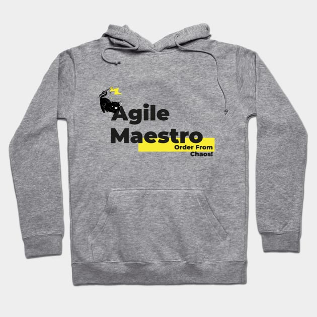 Scrum Master, Agile Maestro Order From Chaos! Hoodie by BetsyBuzz